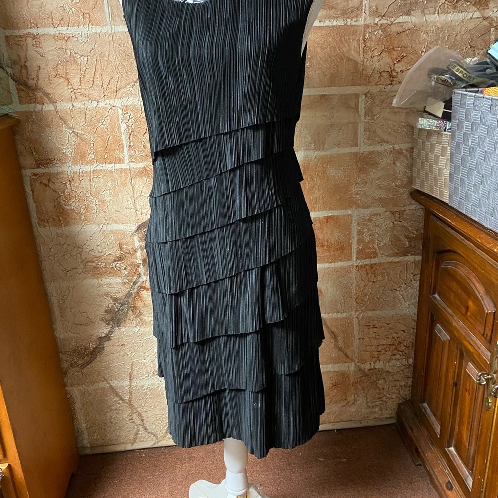 Chic Black Layered Dress
